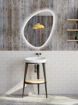 23658_AMBIENTE ORGANIC ZRCADLO S LED OSVETLENIM AMIRRO MIRROR WITH LED LIGTHENING ORGANIC SHAPE ORAN